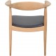 Hans Wegner The chair JH503 i eg og sort læder 1960'erne