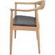 Hans Wegner The chair JH503 i eg og sort læder 1960'erne