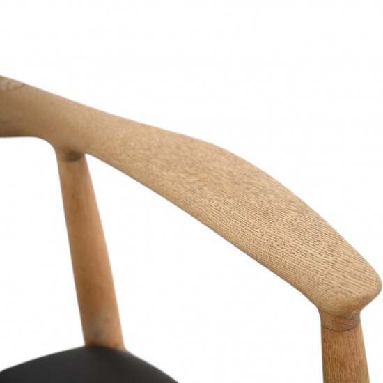 Hans Wegner The chair JH503 i eg og sort læder 1960'erne