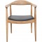 Hans Wegner The chair JH503 i eg og sort læder 1960'erne