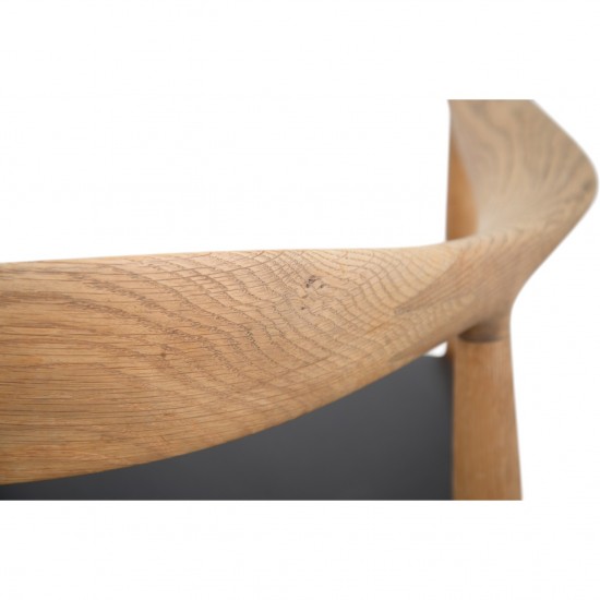 Hans Wegner The chair JH503 i eg og sort læder 1960'erne