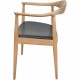 Hans Wegner The chair JH503 i eg og sort læder 1960'erne