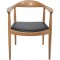 Hans Wegner The chair JH503 i eg og sort læder 1960'erne