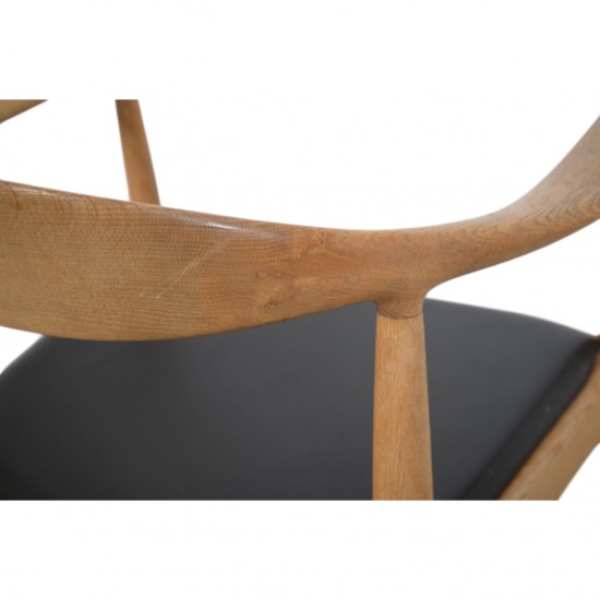 Hans Wegner The chair JH503 i eg og sort læder 1960'erne