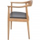 Hans Wegner The chair JH503 i eg og sort læder 1960'erne