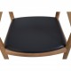 Hans Wegner The chair JH503 i eg og sort læder 1960'erne