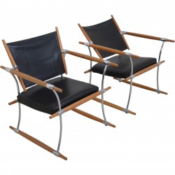 Jens Quistgaard sæt af to stokke stole 2000'erne