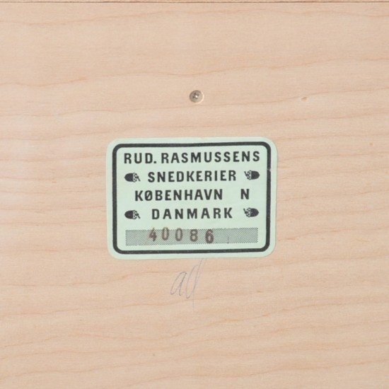 Mogens Koch bogkasse i elm 1970'erne