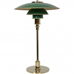 Poul Henningsen PH 3/2 bordlampe med grønne skærme