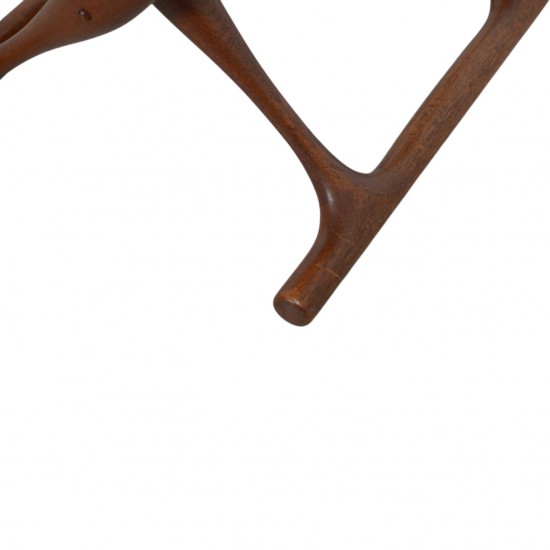 Poul Hundevad Guldhøjstol i natur læder