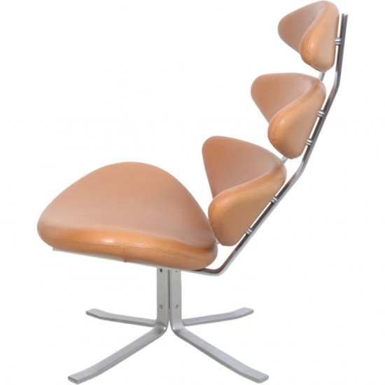 Erik Jørgensen Corona stol i Walnut Elegance læder 2007