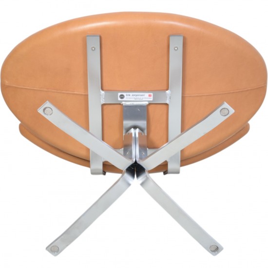 Erik Jørgensen Corona stol i Walnut Elegance læder 2007