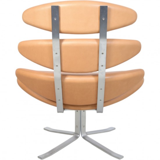 Erik Jørgensen Corona stol i Walnut Elegance læder 2007