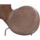 Sæt af 6 Arne Jacobsen Syver stole i patineret brunt læder 1990'erne