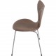 Sæt af 6 Arne Jacobsen Syver stole i patineret brunt læder 1990'erne