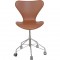 Arne Jacobsen 3117 kontorstol i cognac classic læder 1980'erne