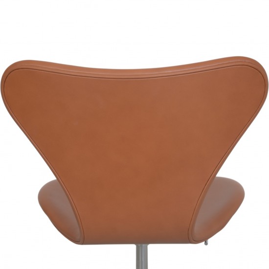 Arne Jacobsen 3117 kontorstol i cognac classic læder 1980'erne