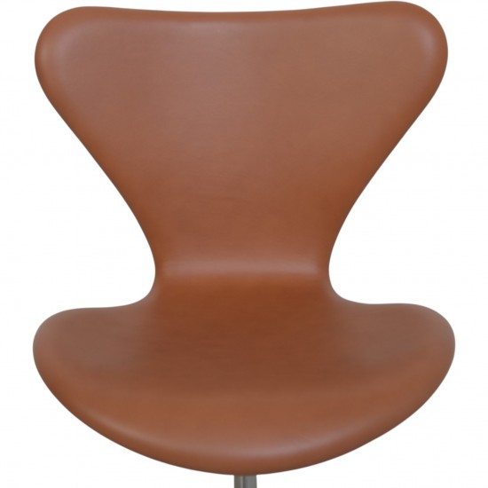 Arne Jacobsen 3117 kontorstol i cognac classic læder 1980'erne