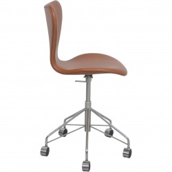 Arne Jacobsen 3117 kontorstol i cognac classic læder 1980'erne