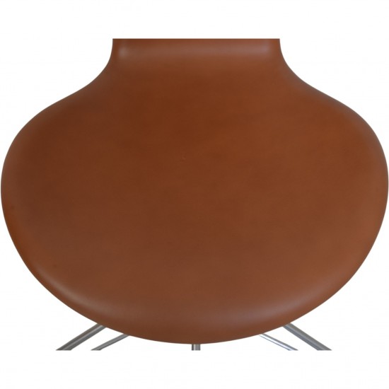 Arne Jacobsen 3117 kontorstol i cognac classic læder 1984