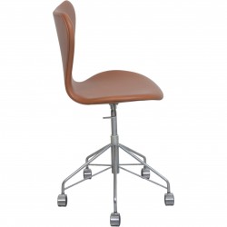 Arne Jacobsen 3117 kontorstol i cognac classic læder 1984
