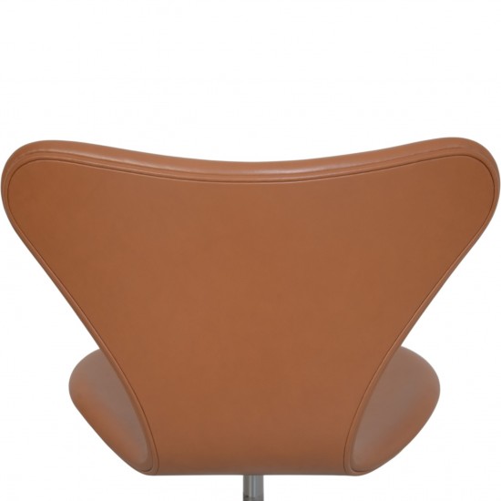 Arne Jacobsen 3117 kontorstol i cognac classic læder 1980'erne