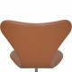 Arne Jacobsen 3117 kontorstol i cognac classic læder 1980'erne