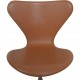 Arne Jacobsen 3117 kontorstol i cognac classic læder 1980'erne