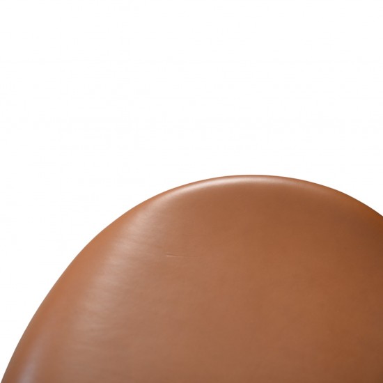 Arne Jacobsen 3117 kontorstol i cognac classic læder 1980'erne