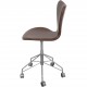 Arne Jacobsen 3117 kontorstol i mokka classic læder 1980'erne
