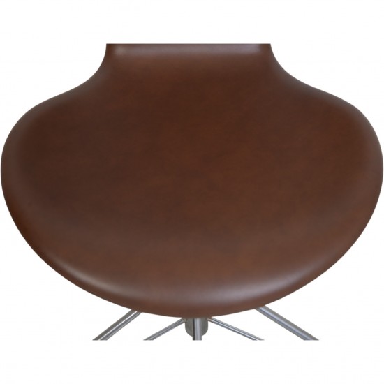 Arne Jacobsen 3117 kontorstol i mokka classic læder 1980'erne
