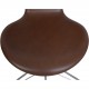 Arne Jacobsen 3117 kontorstol i mokka classic læder 1980'erne