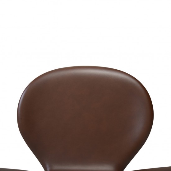 Arne Jacobsen 3117 kontorstol i mokka classic læder 1980'erne