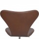 Arne Jacobsen 3117 kontorstol i mokka classic læder 1980'erne