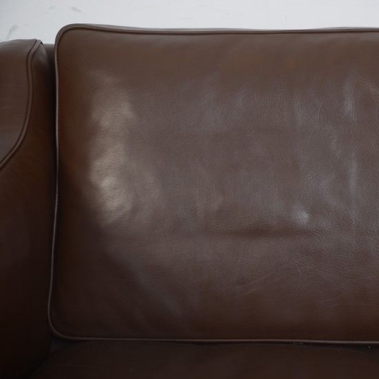 Børge Mogensen 2.personers 2212 sofa i brunt læder 2002