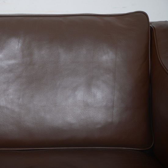 Børge Mogensen 2.personers 2212 sofa i brunt læder 2002