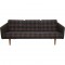 Børge Mogensen no1 3-personers sofa i brunt stof 1980'erne