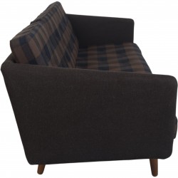 Børge Mogensen no1 3-personers sofa i brunt stof 1980'erne