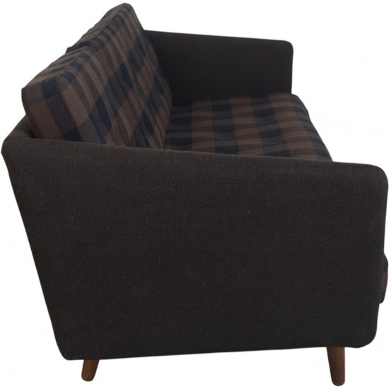 Børge Mogensen no1 3-personers sofa i brunt stof 1980'erne