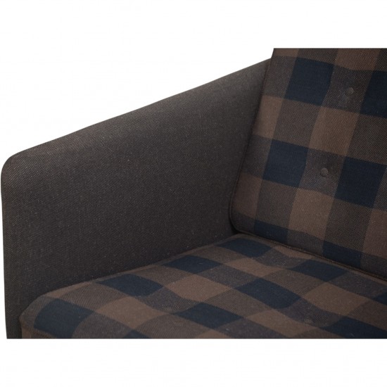 Børge Mogensen no1 3-personers sofa i brunt stof 1980'erne