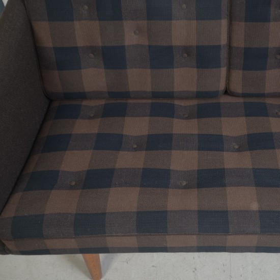 Børge Mogensen no1 3-personers sofa i brunt stof 1980'erne
