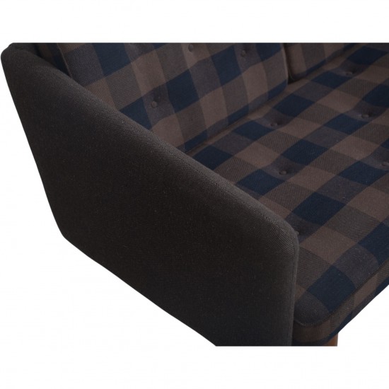 Børge Mogensen no1 3-personers sofa i brunt stof 1980'erne