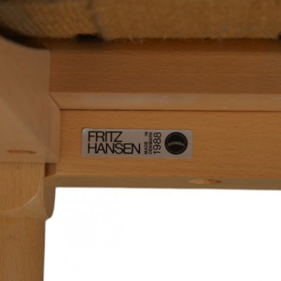 Børge Mogensen tremmesofa i sort læder 1988