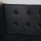Børge Mogensen tremmesofa i sort læder 1988