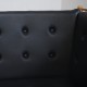 Børge Mogensen tremmesofa i sort læder 1988