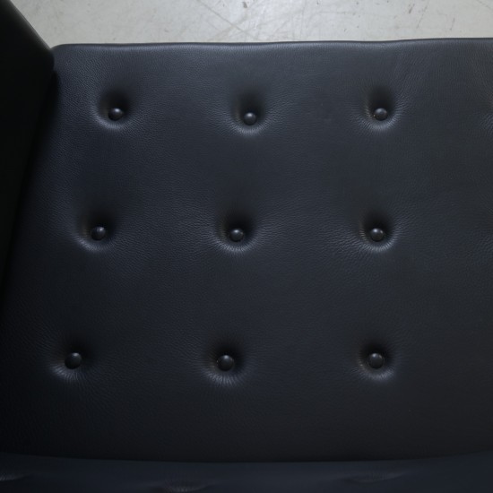 Børge Mogensen tremmesofa i sort læder 1988