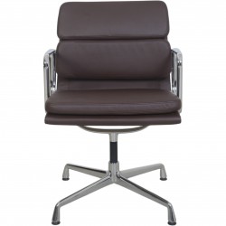 Charles Eames EA208 softpad stol i Nevada coffee anilin læder 2007