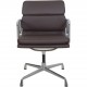 Charles Eames EA208 softpad stol i Nevada coffee anilin læder 2007