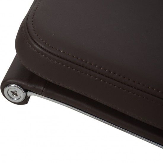 Charles Eames EA208 softpad stol i Nevada coffee anilin læder 2007