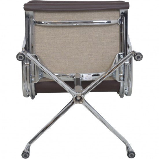 Charles Eames EA208 softpad stol i Nevada coffee anilin læder 2007